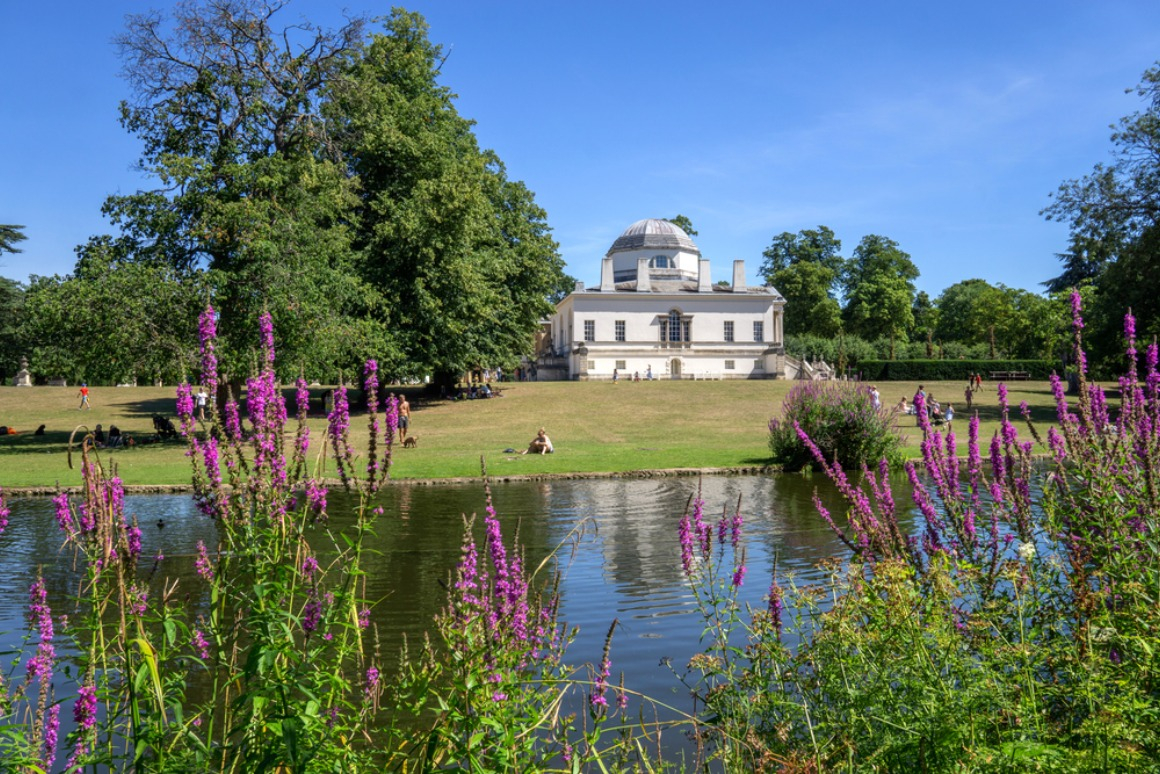 Chiswick House and gardens - 18th century mansion in Chiswick.